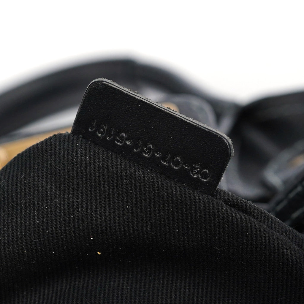 Black Leather Paddington Shoulder Bag