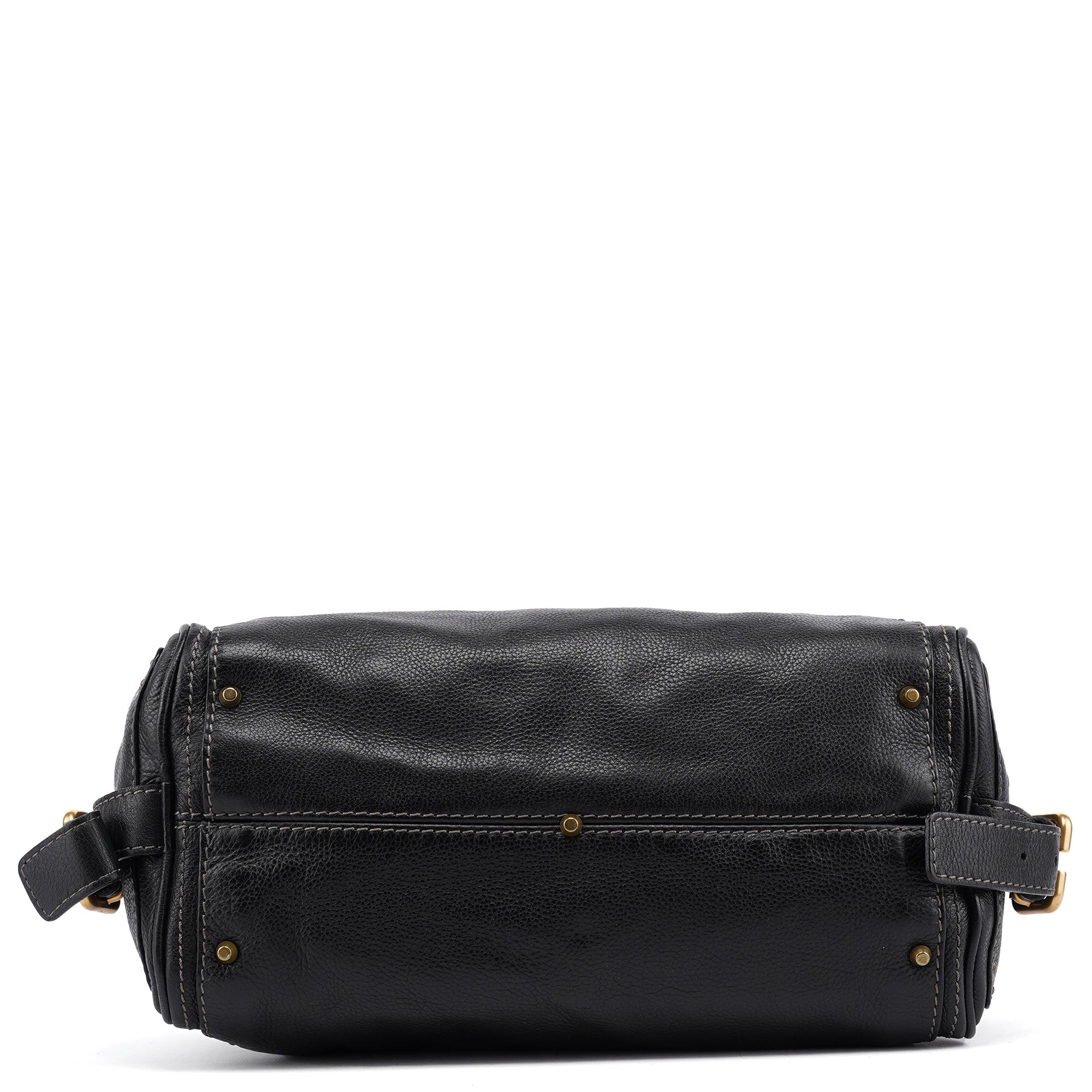 Black Leather Paddington Shoulder Bag