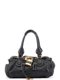 Black Leather Paddington Shoulder Bag