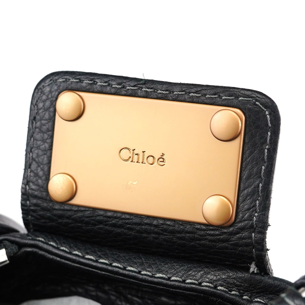 Black Leather Paddington Shoulder Bag