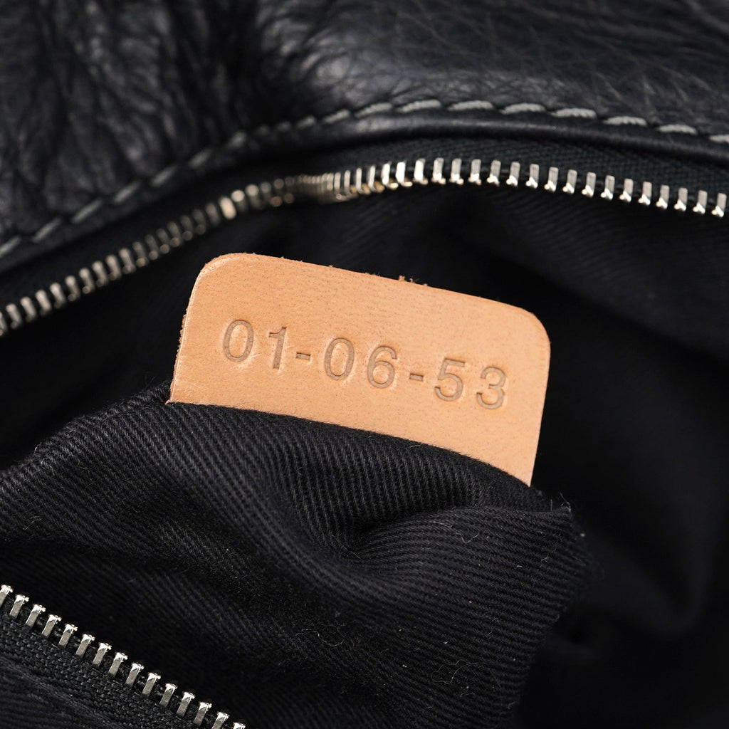 Black Leather Paddington Shoulder Bag