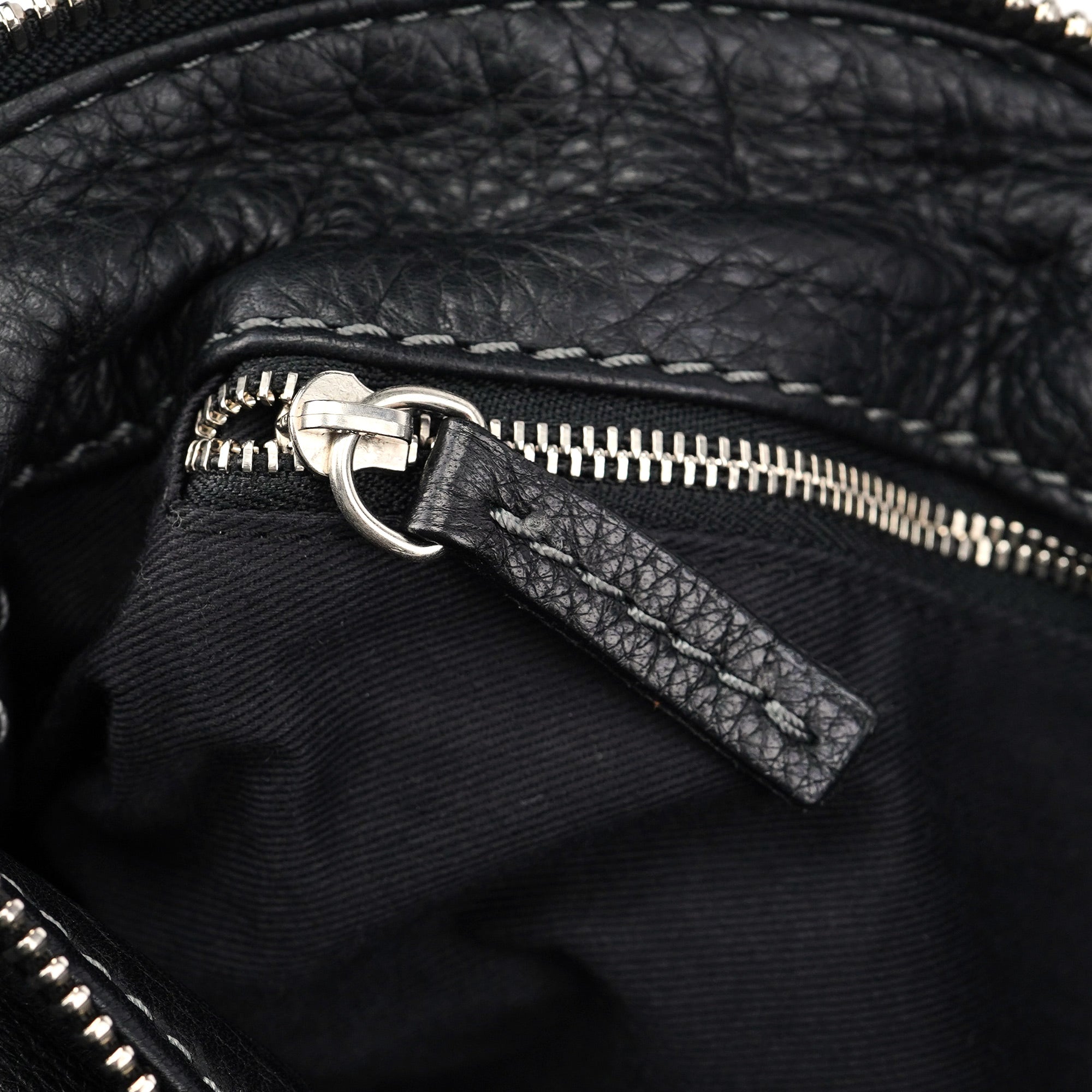 Black Leather Paddington Shoulder Bag
