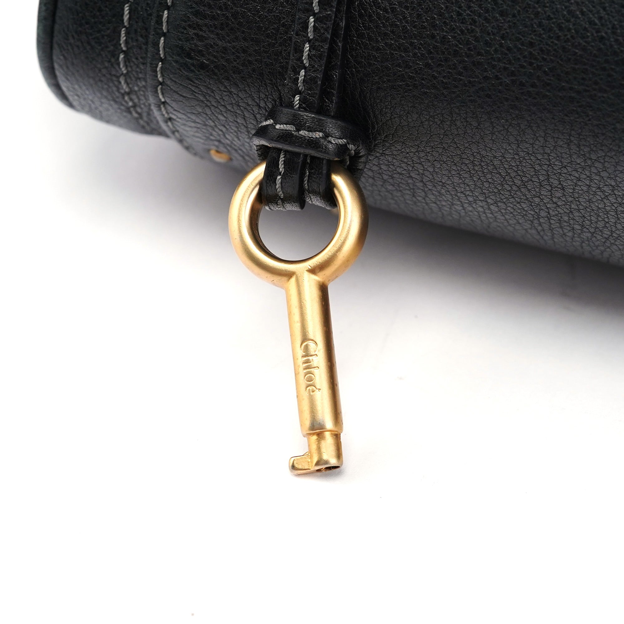 Black Leather Paddington Shoulder Bag