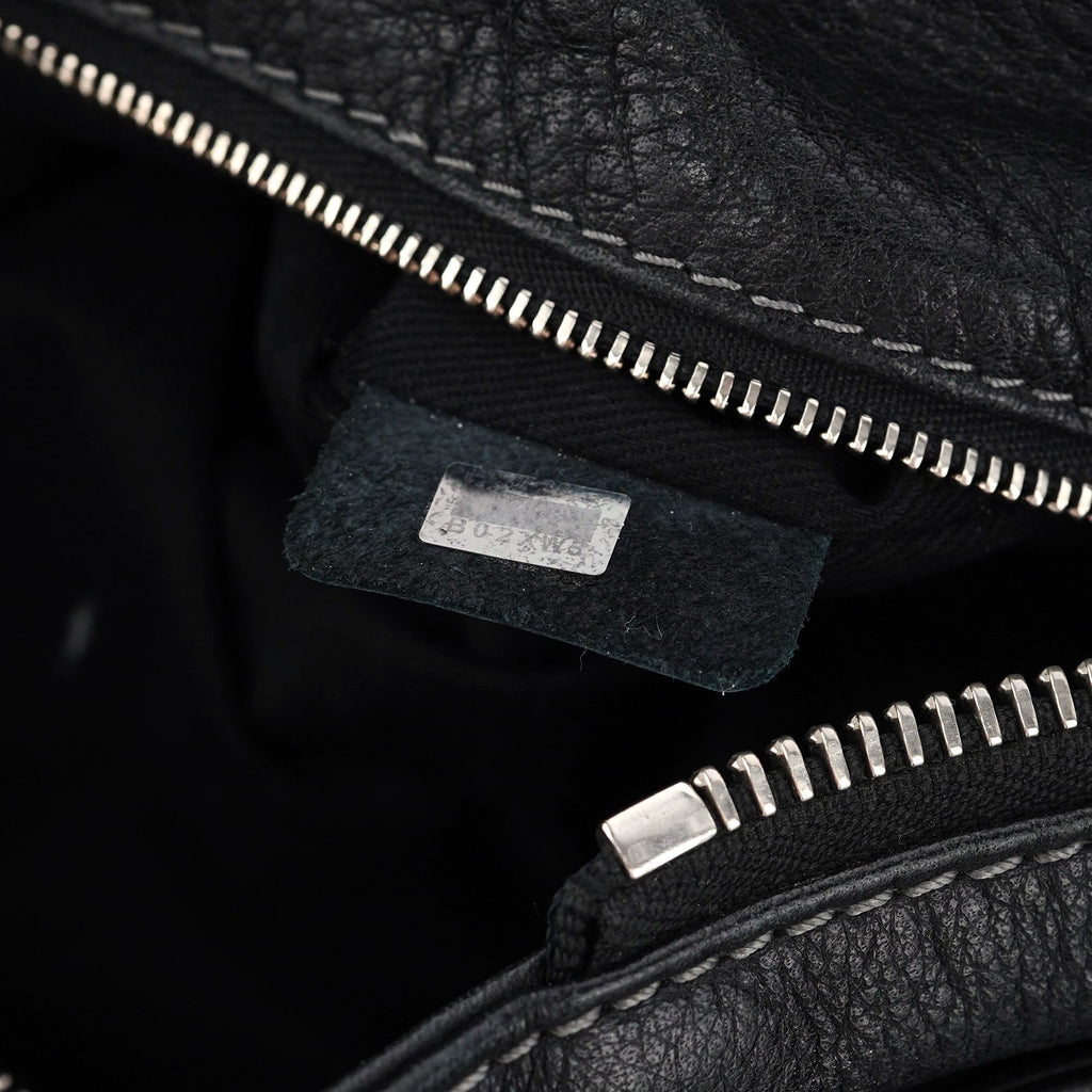 Black Leather Paddington Shoulder Bag
