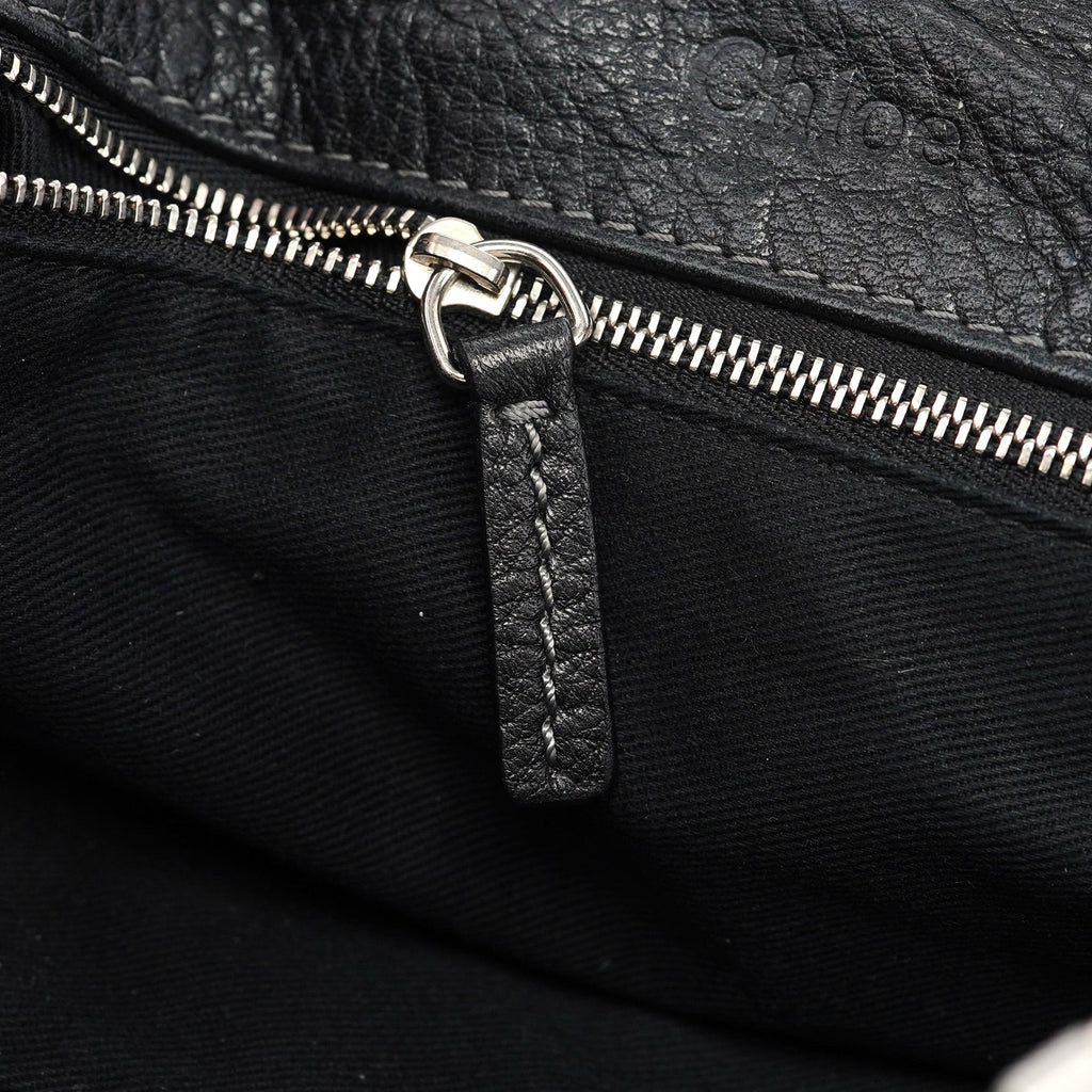 Black Leather Paddington Shoulder Bag