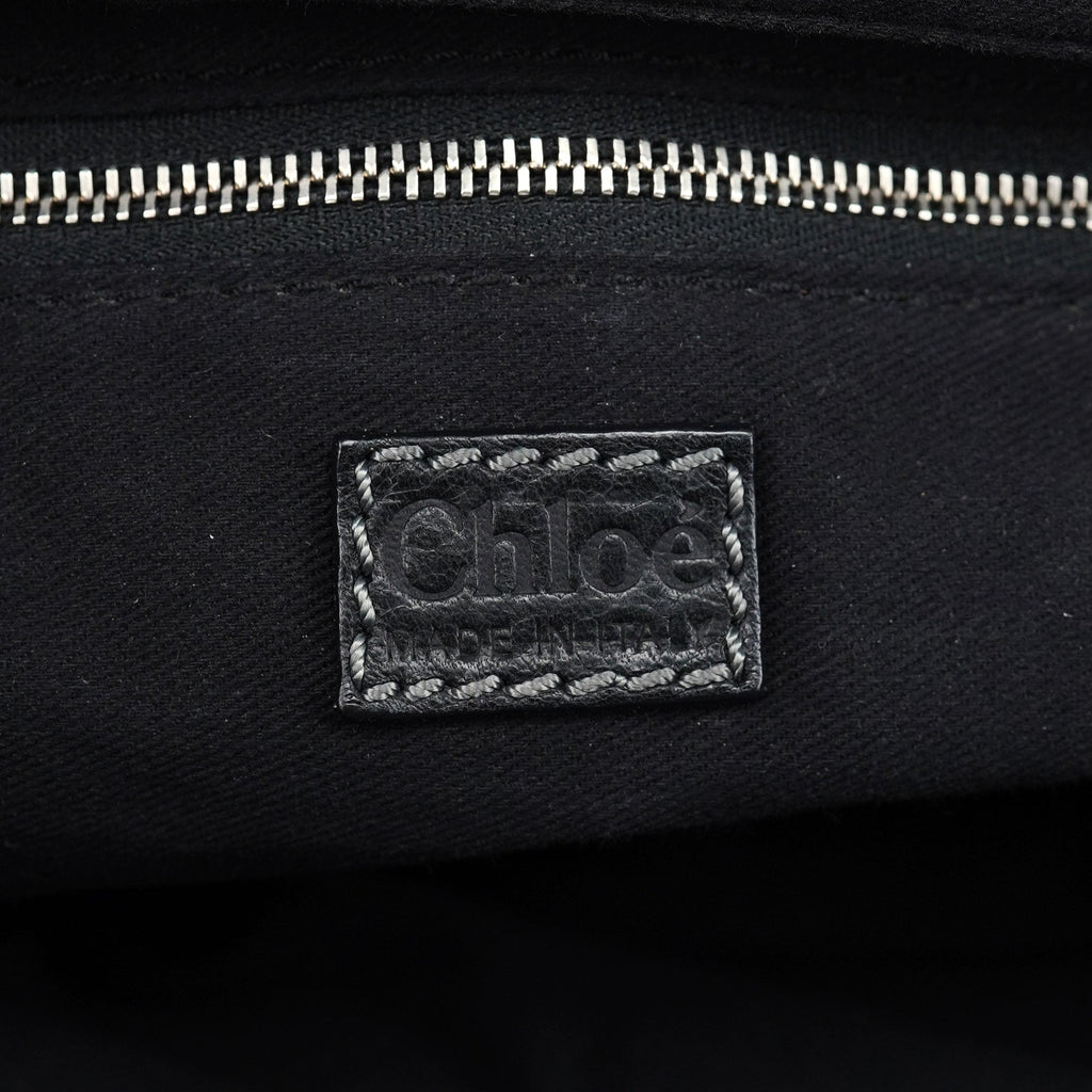 Black Leather Paddington Shoulder Bag