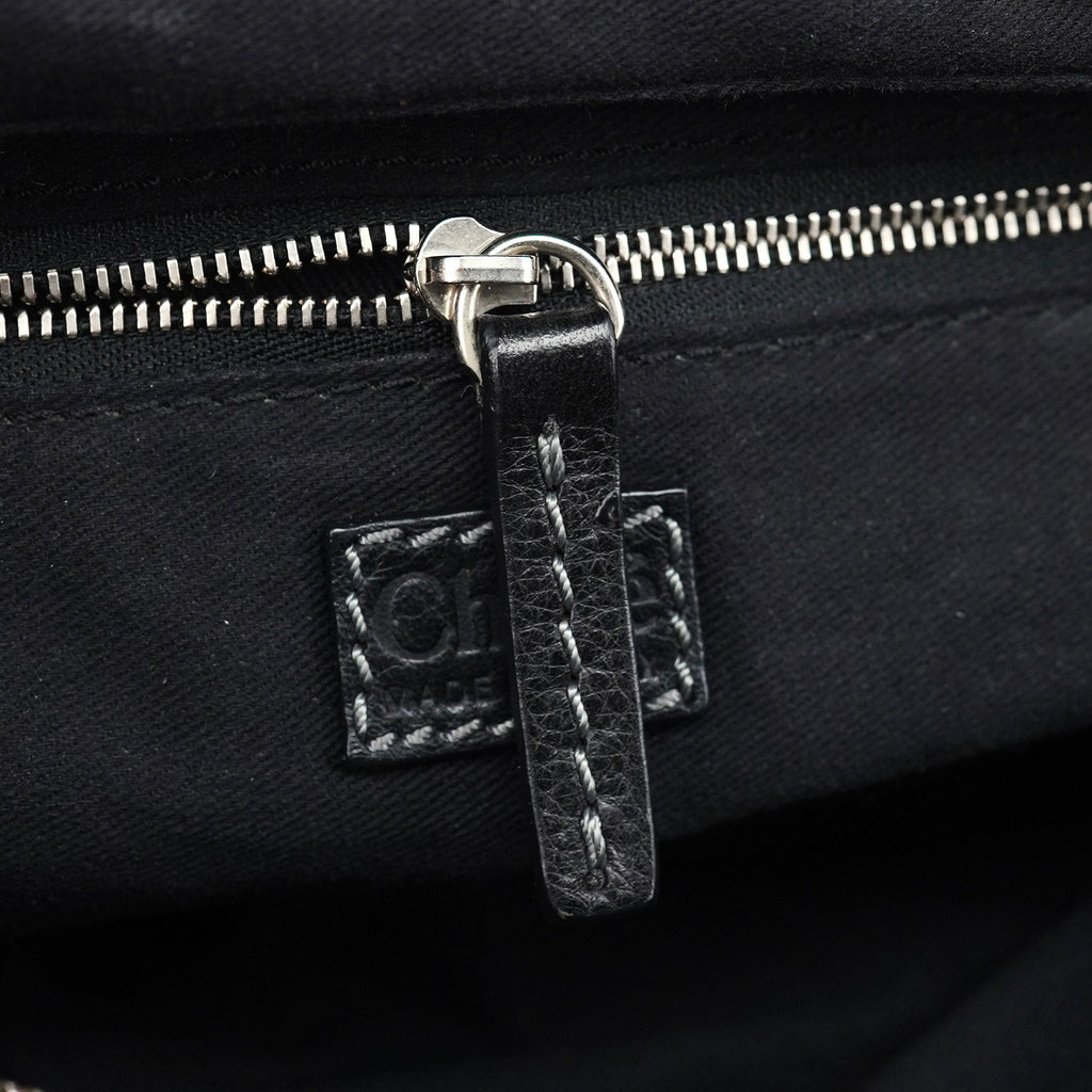 Black Leather Paddington Shoulder Bag