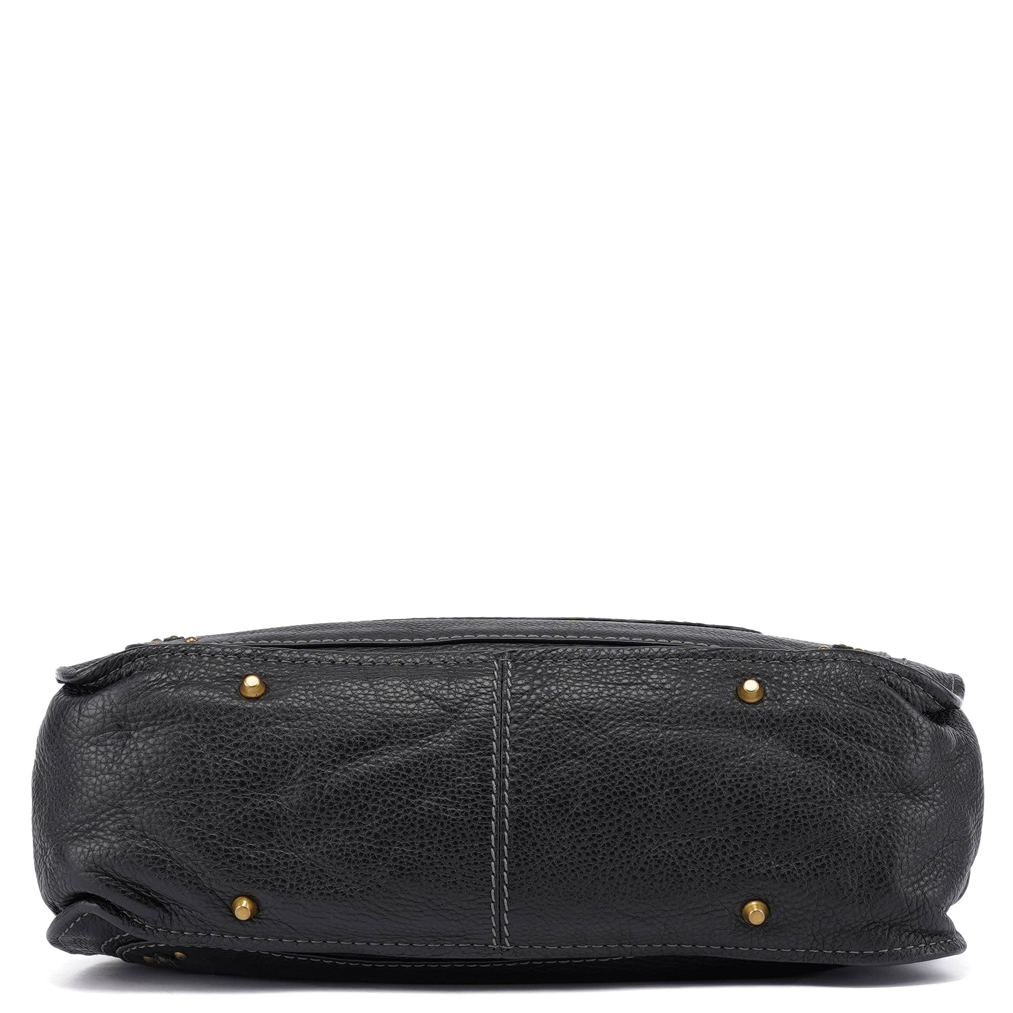 Black Leather Paddington Tote Bag