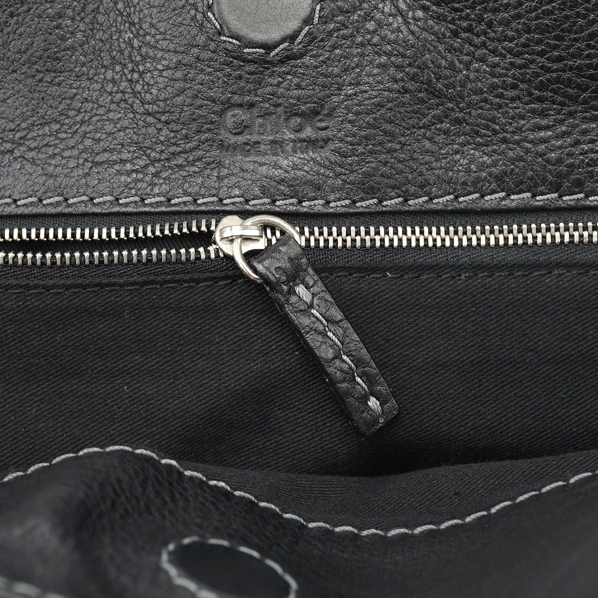 Black Leather Paddington Tote Bag