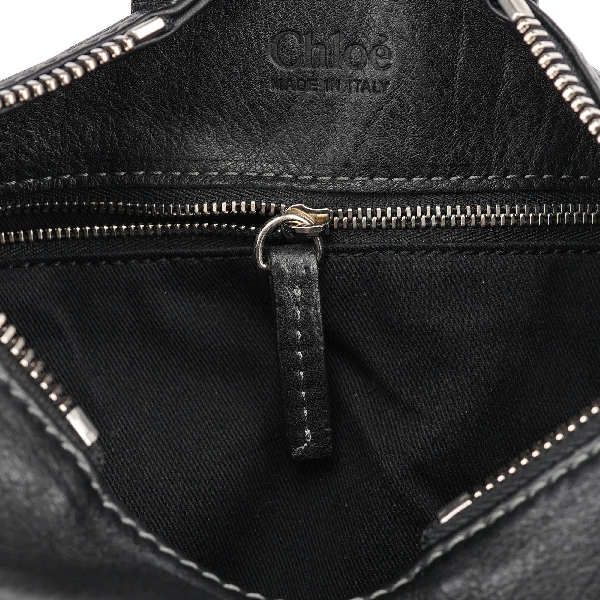 Black Leather Paddington Tote Bag