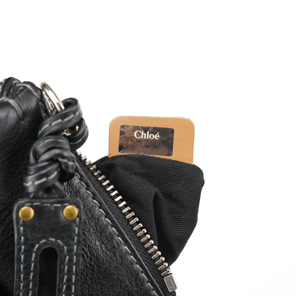 Black Leather Paddington Tote Bag