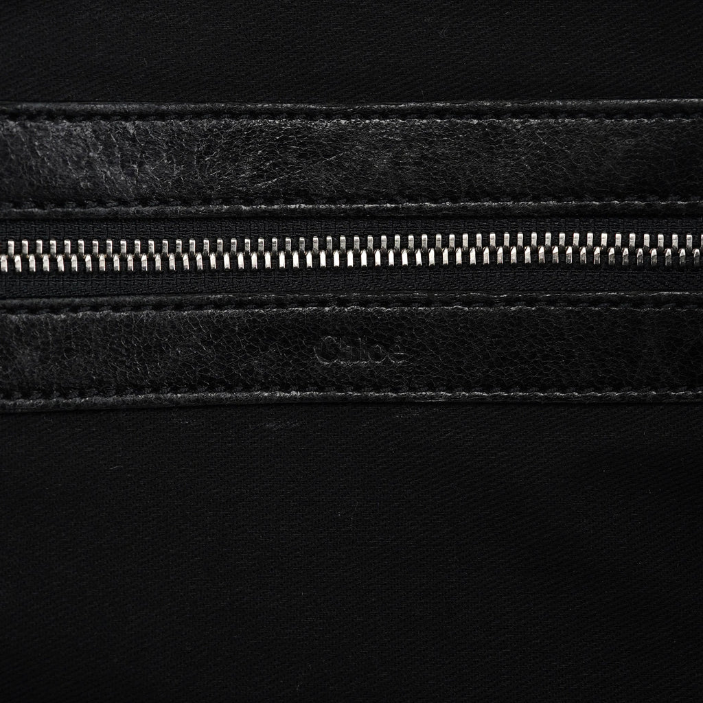 Black Leather Paddington Tote Bag