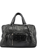 Black Leather Paddington Tote Bag