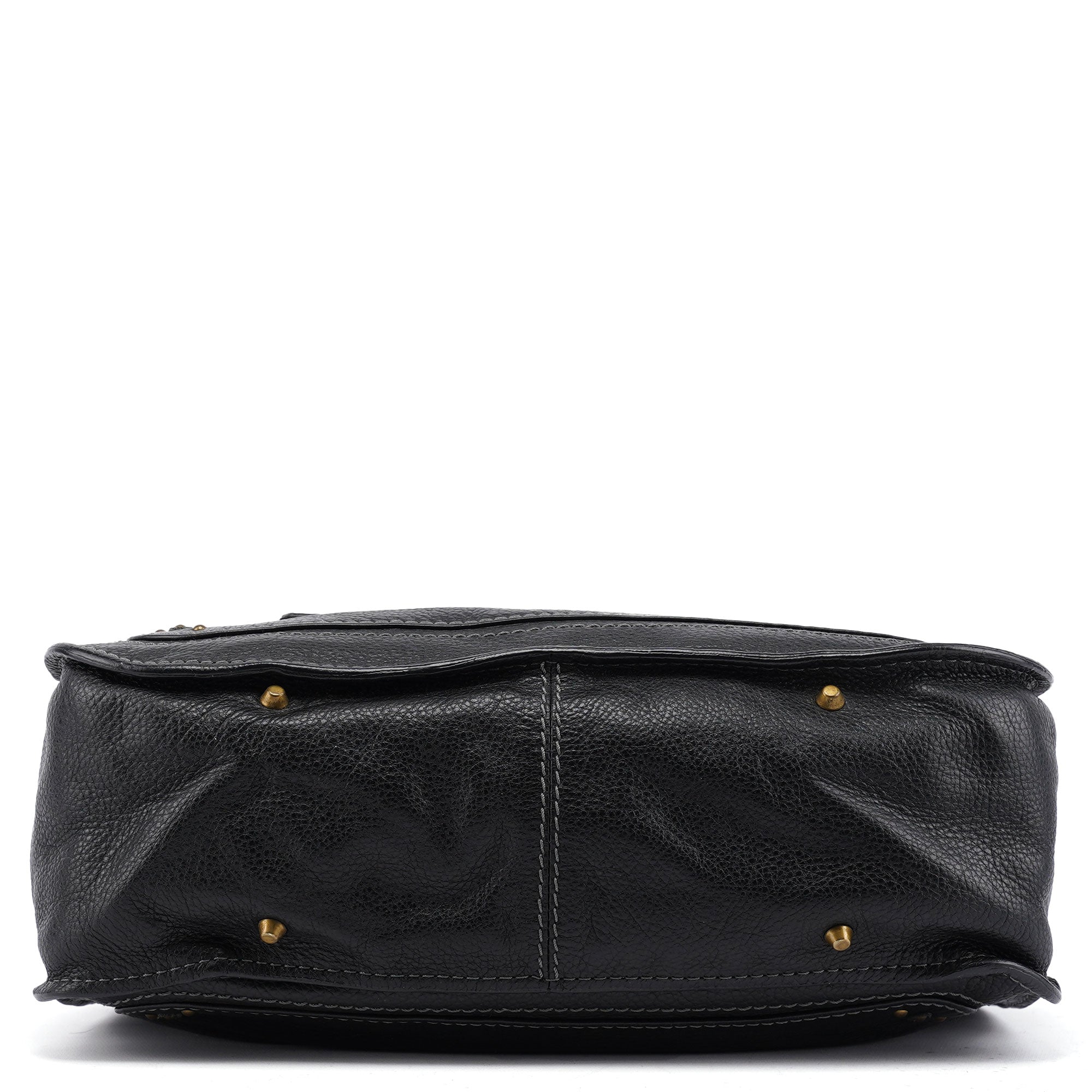 Black Leather Paddington Tote Bag