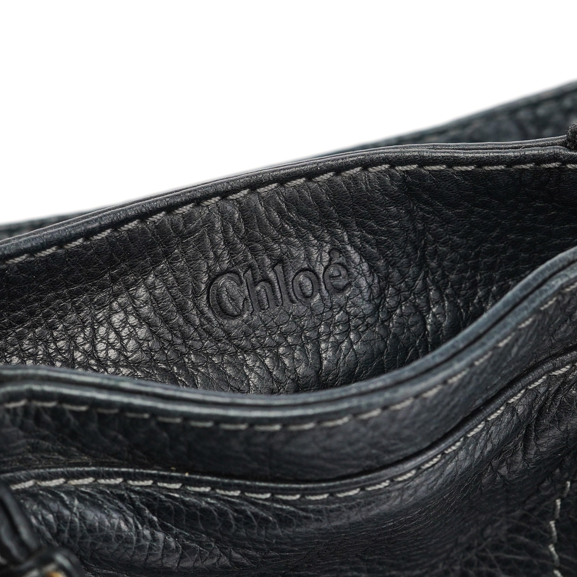Black Leather Paddington Tote Bag