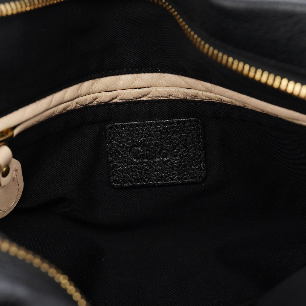 Black Leather Paraty 2-Way Bag