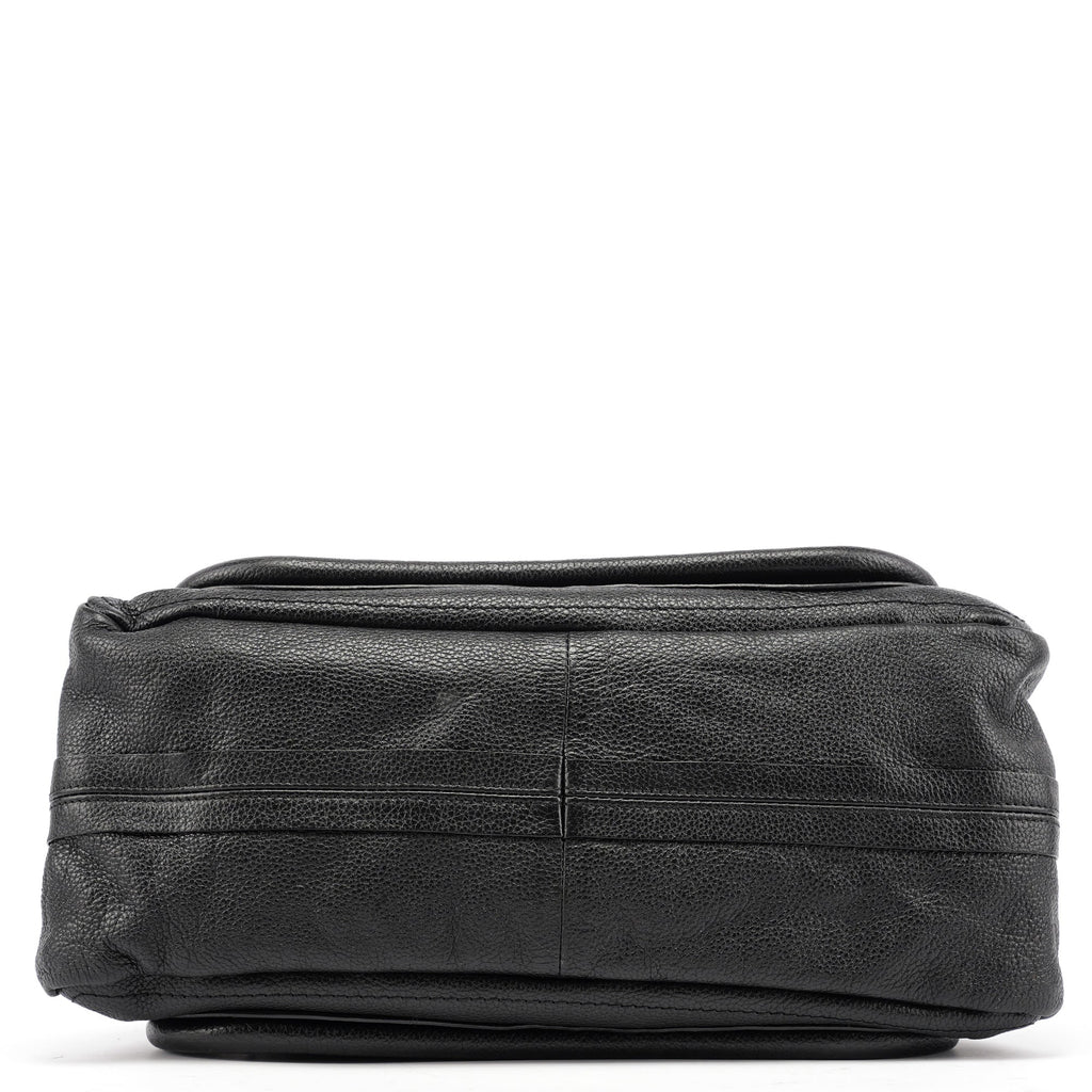 Black Leather Paraty 2-Way Bag