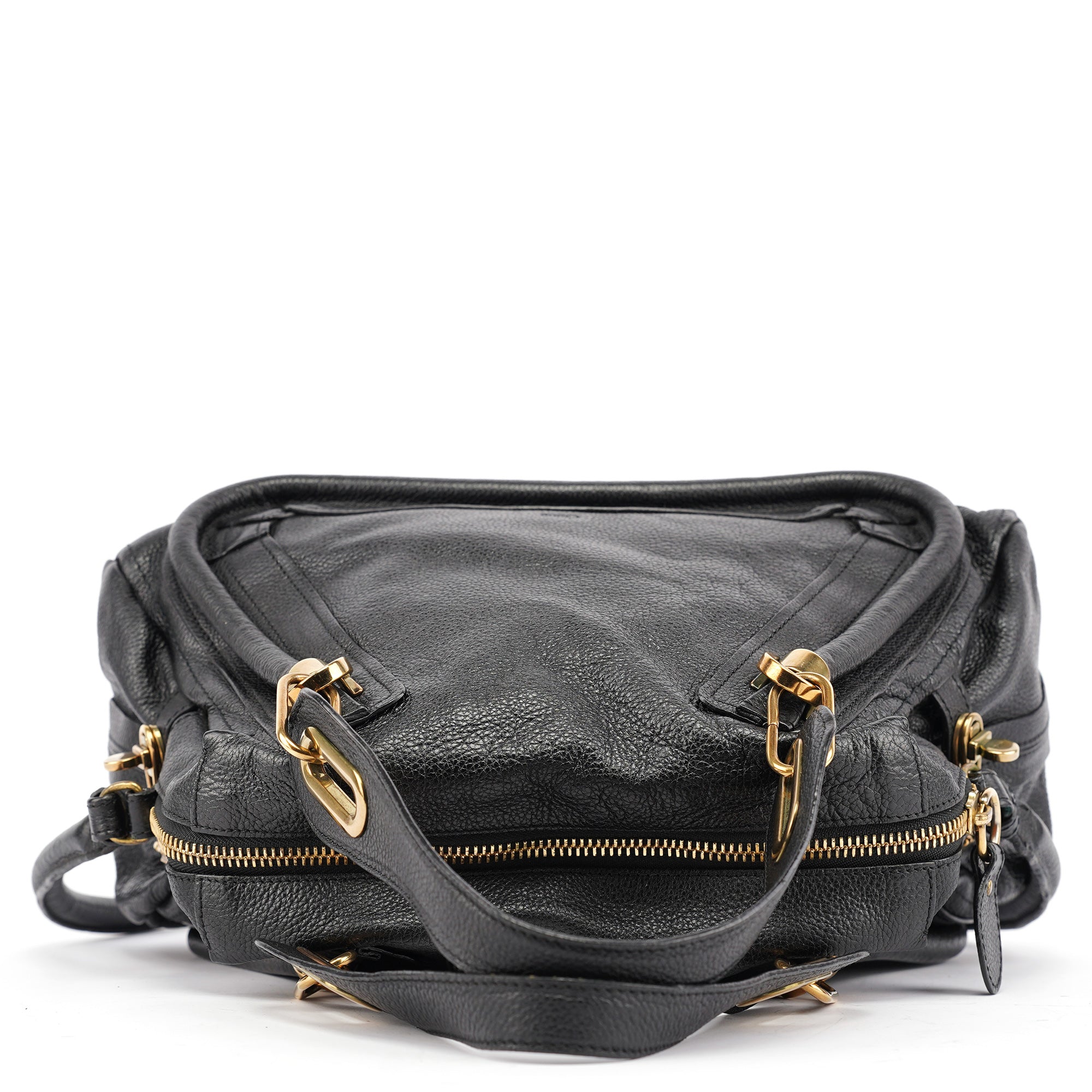 Black Leather Paraty 2-Way Bag