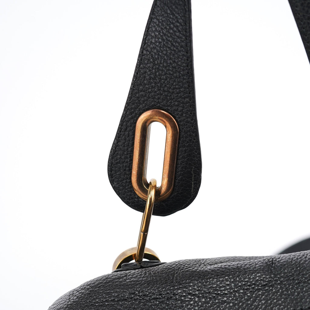 Black Leather Paraty 2-Way Bag