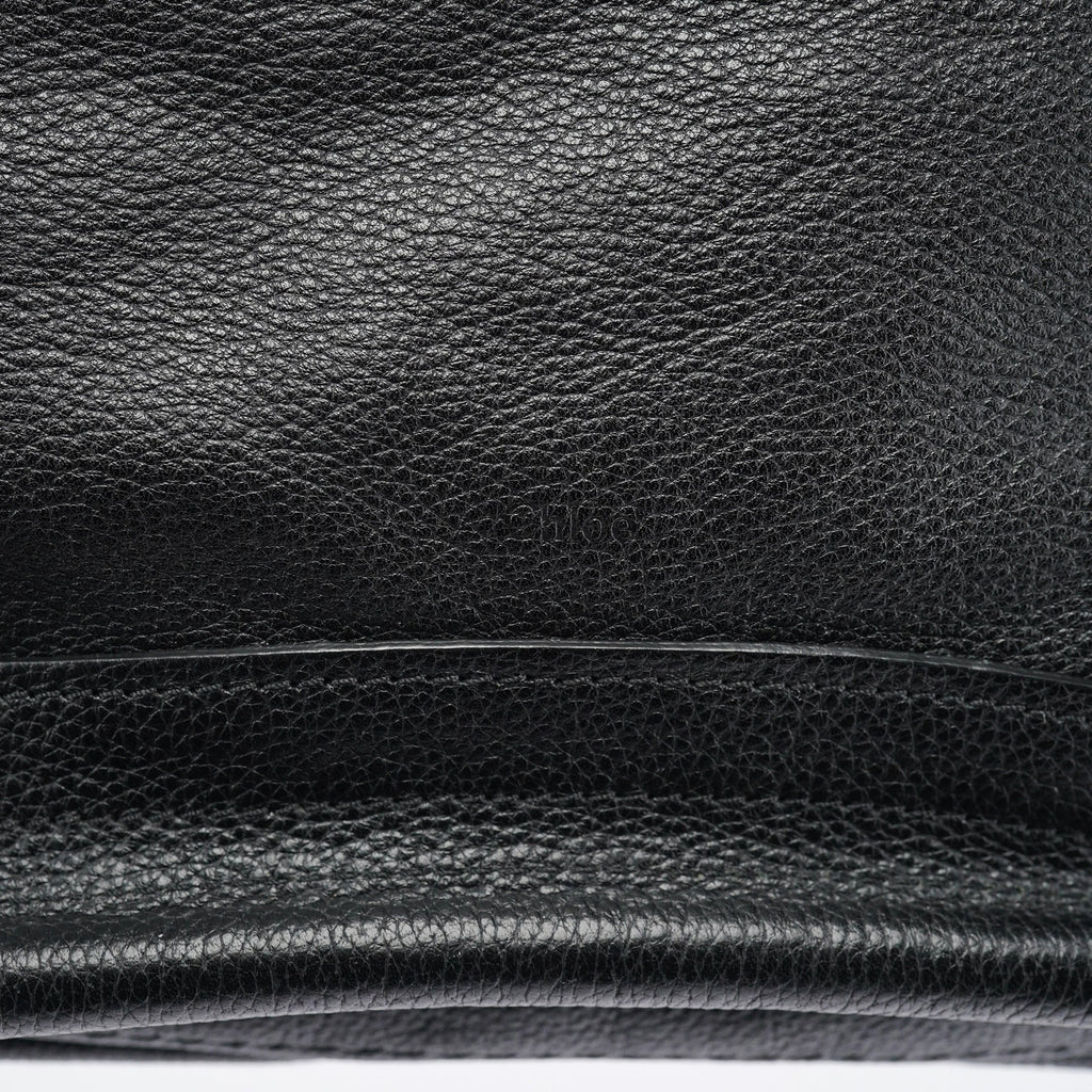 Black Leather Paraty 2-Way Bag