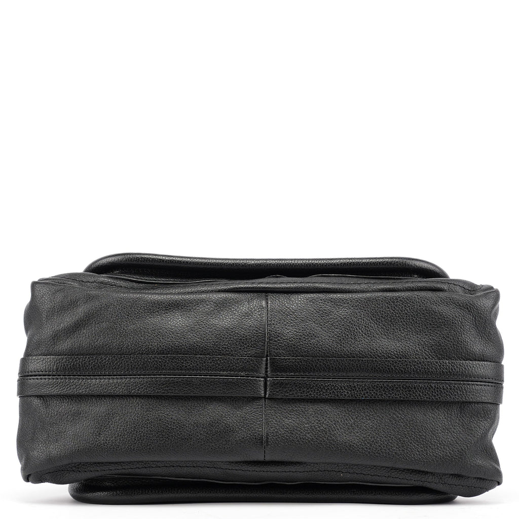 Black Leather Paraty 2-Way Bag