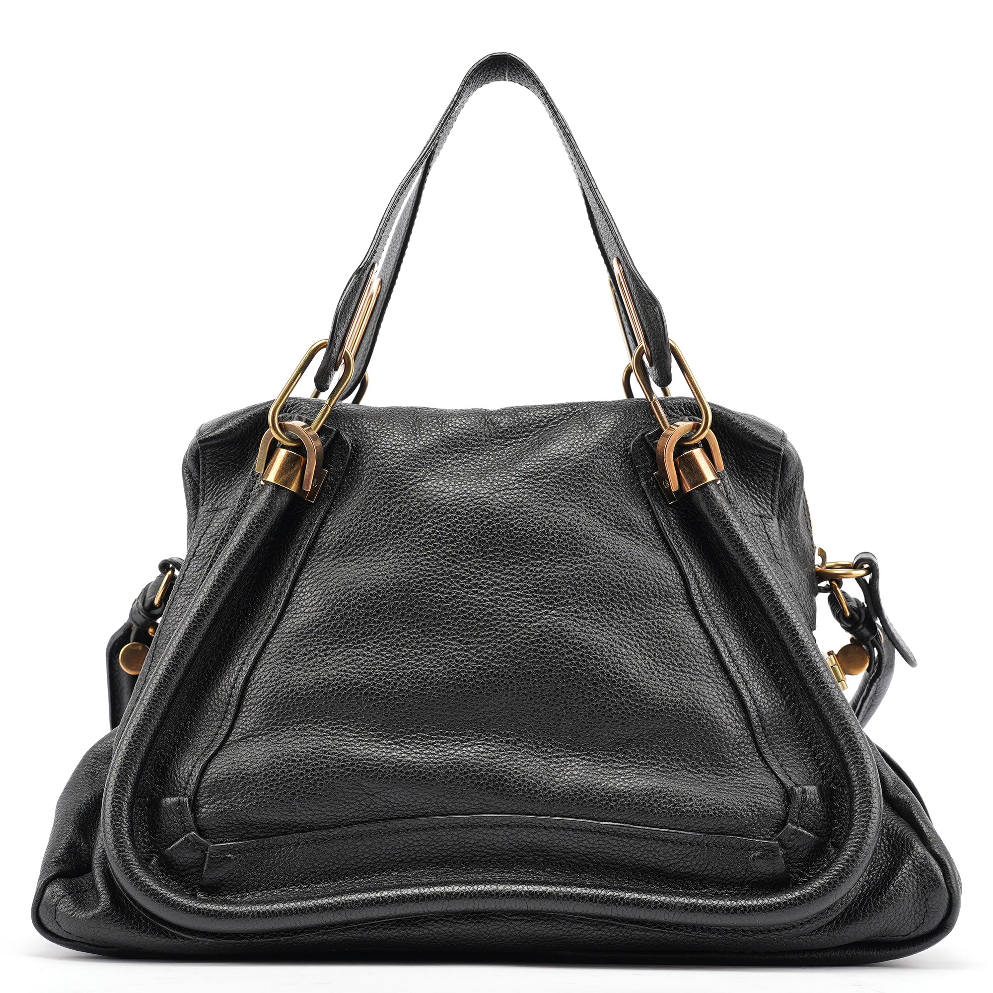 Black Leather Paraty 2-Way Bag