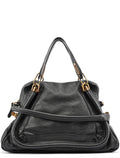 Black Leather Paraty 2-Way Bag