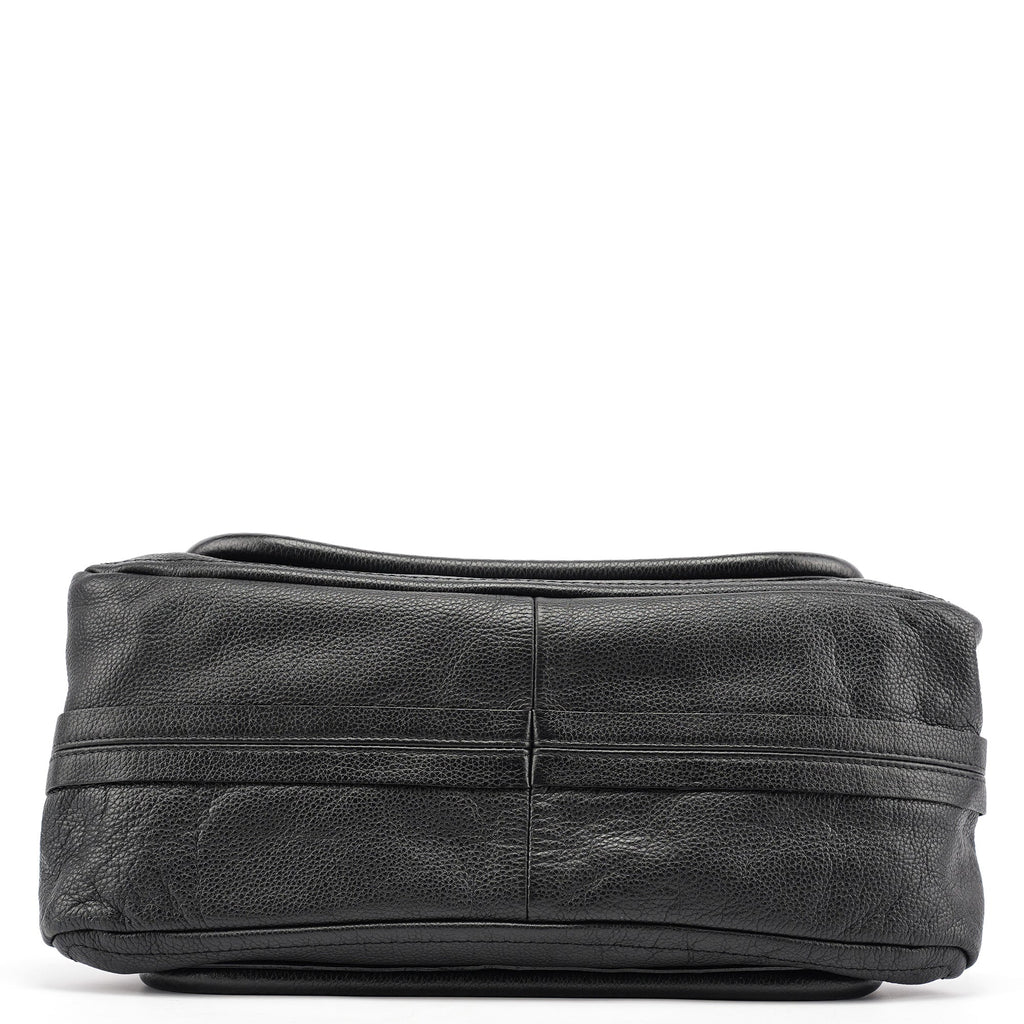 Black Leather Paraty 2-Way Bag