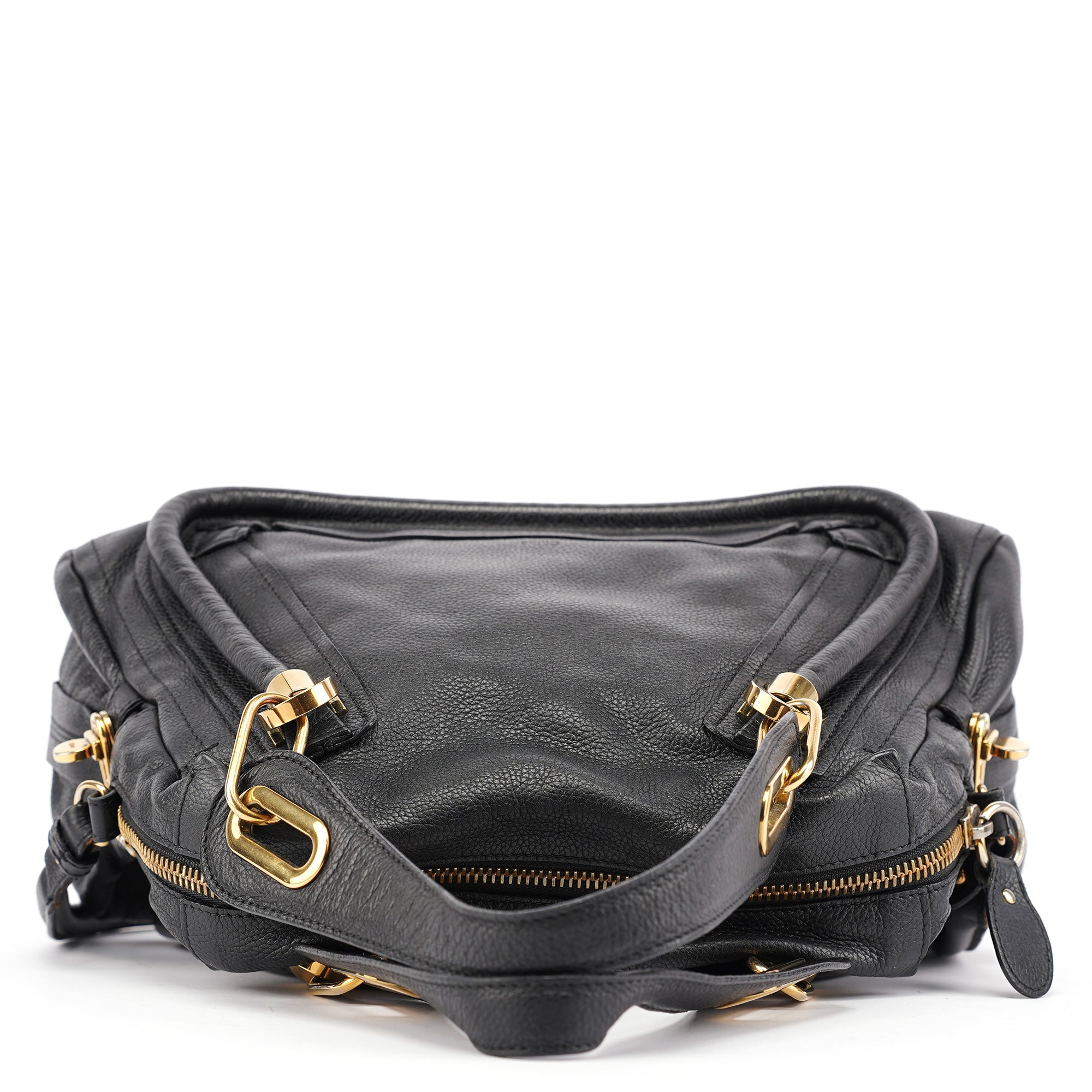 Black Leather Paraty 2-Way Bag