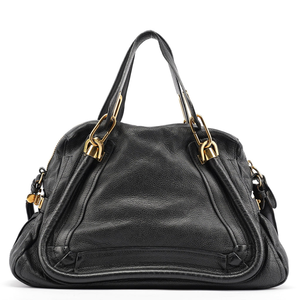Black Leather Paraty 2-Way Bag