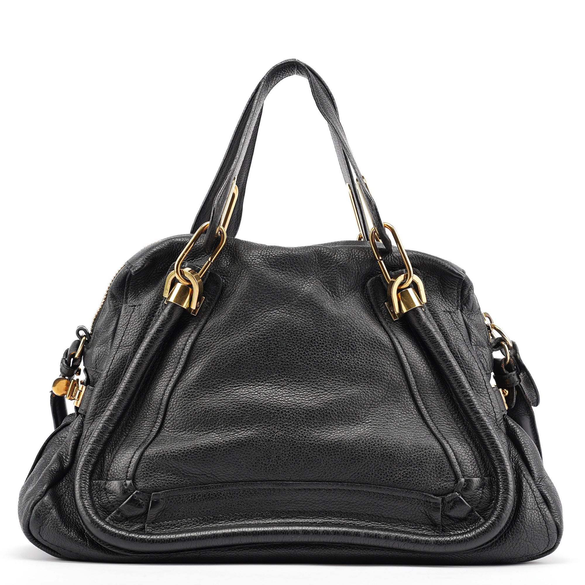 Black Leather Paraty 2-Way Bag