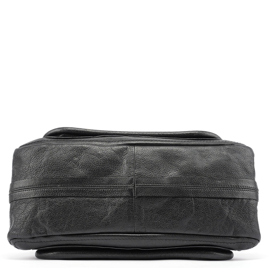 Black Leather Paraty 2-Way Bag