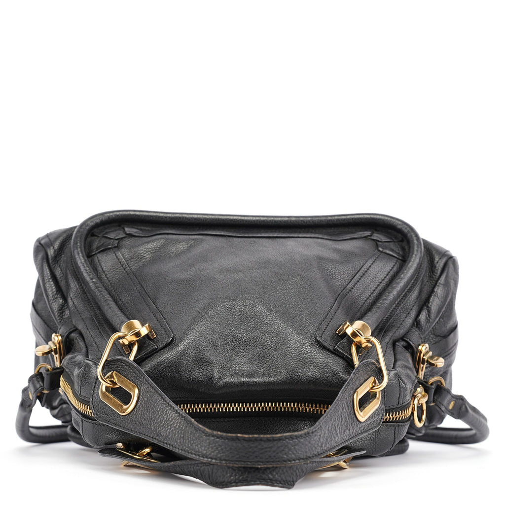 Black Leather Paraty 2-Way Bag