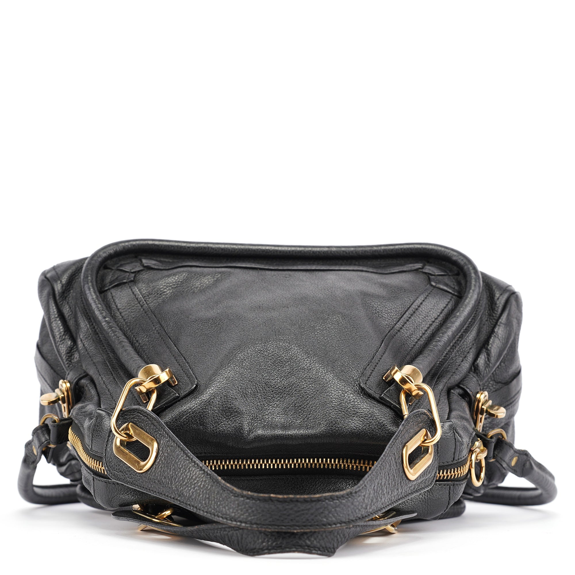 Black Leather Paraty 2-Way Bag