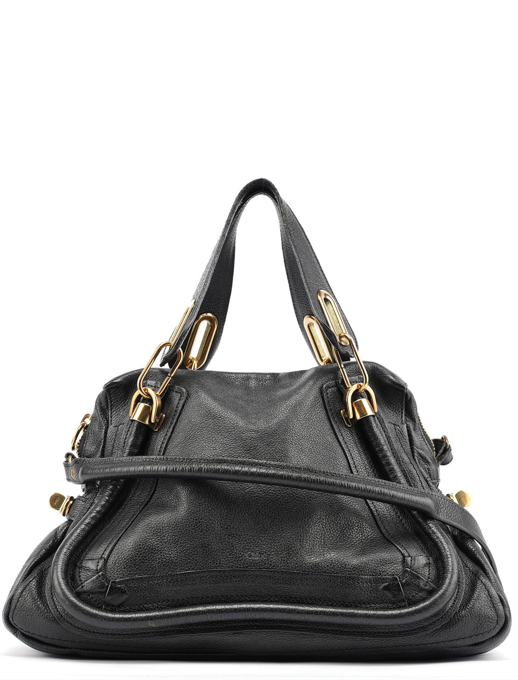 Black Leather Paraty 2-Way Bag