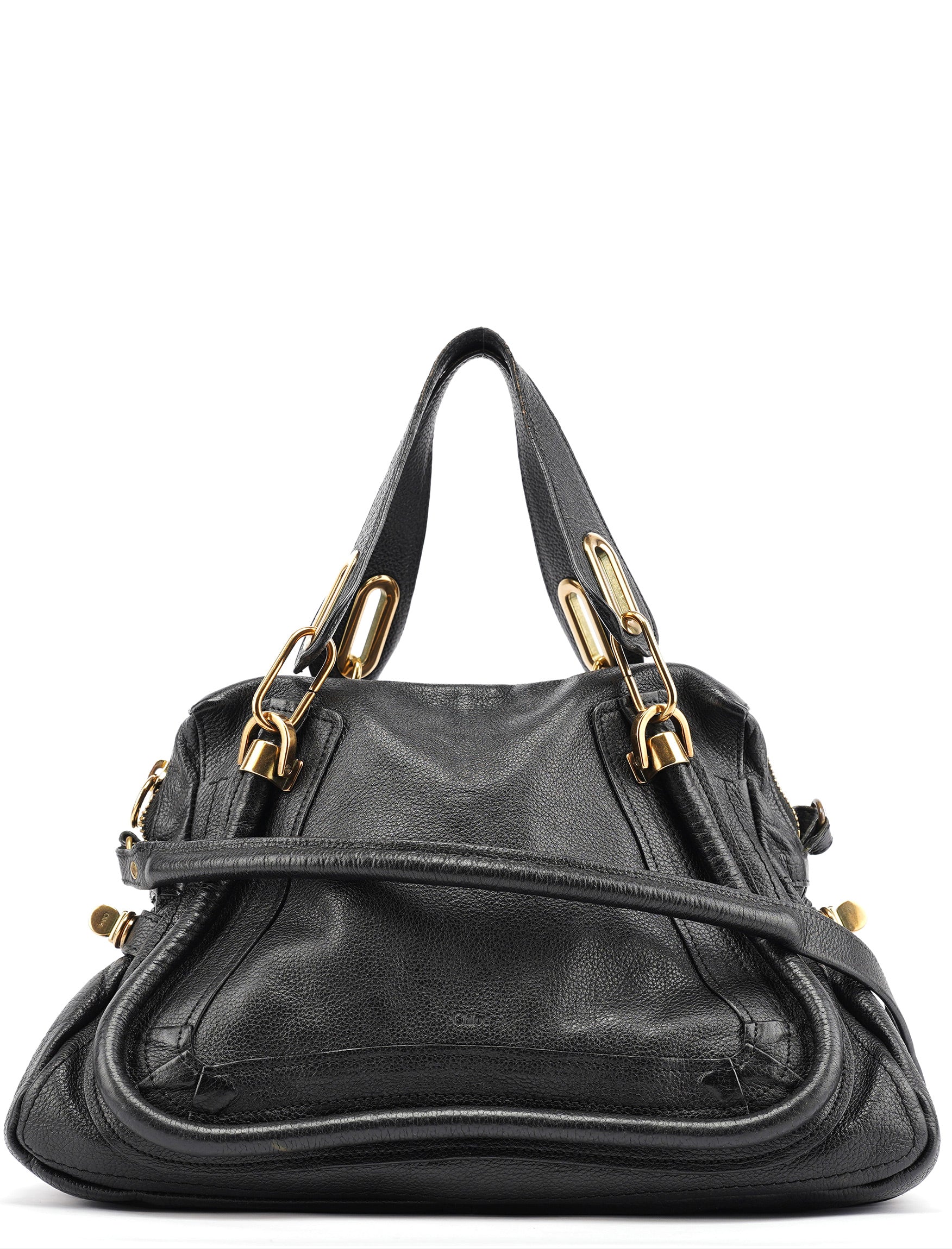 Black Leather Paraty 2-Way Bag