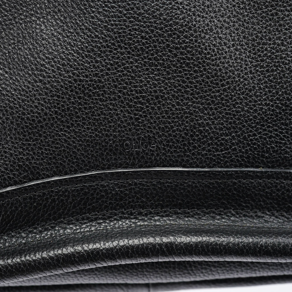 Black Leather Paraty 2-Way Bag