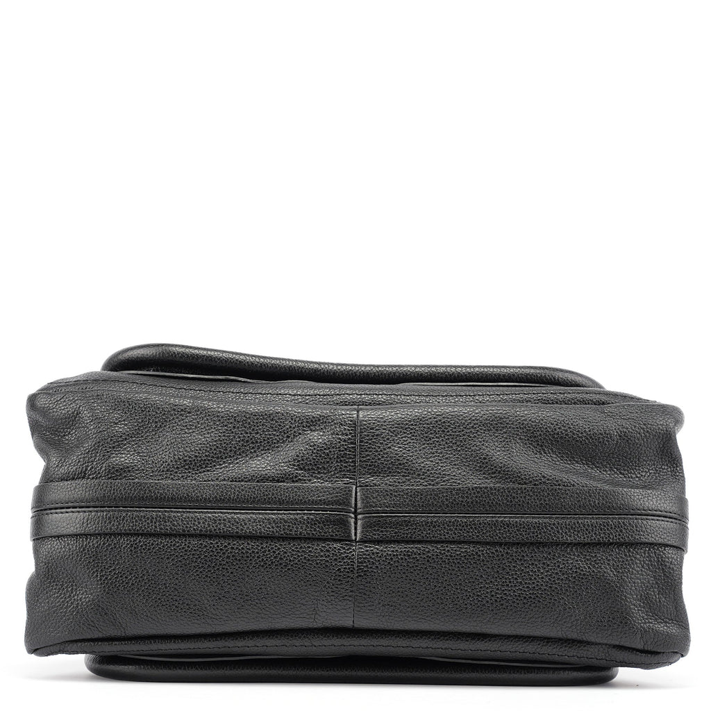 Black Leather Paraty 2-Way Bag