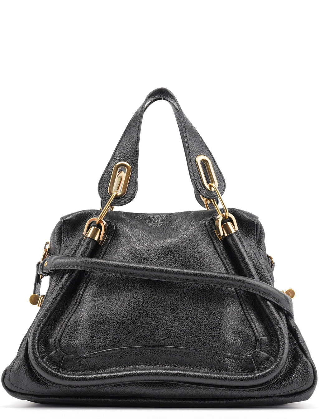 Black Leather Paraty 2-Way Bag