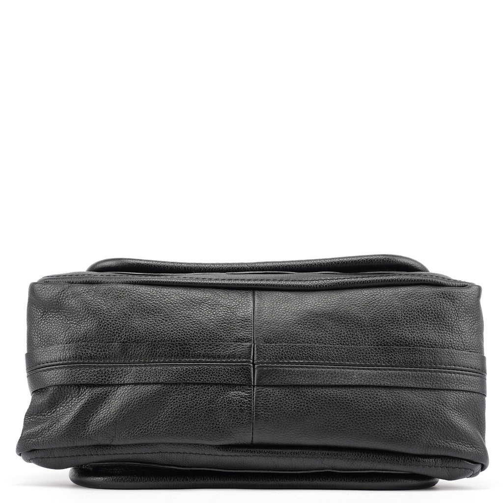 Black Leather Paraty 2-Way Bag