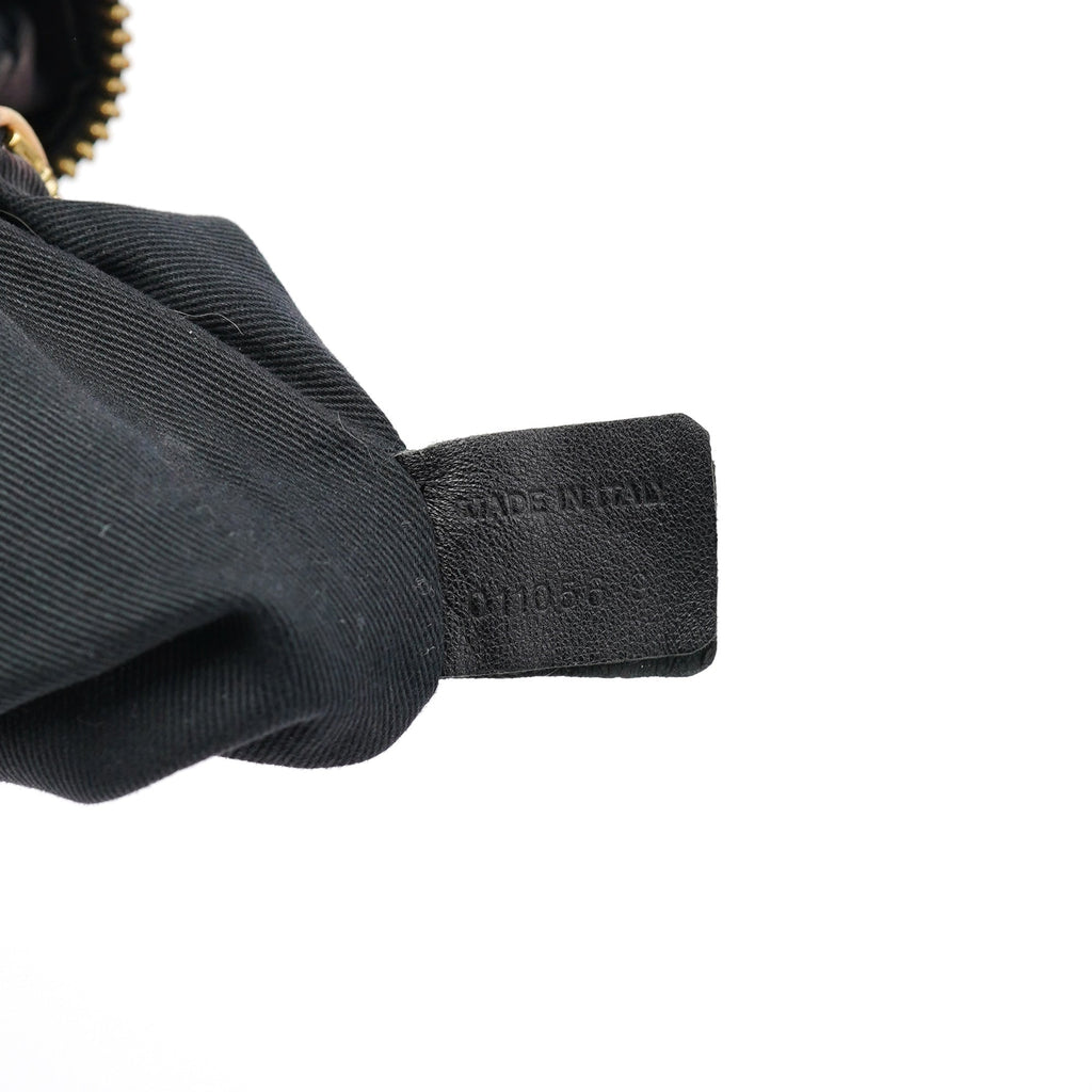 Black Leather Paraty 2-Way Bag