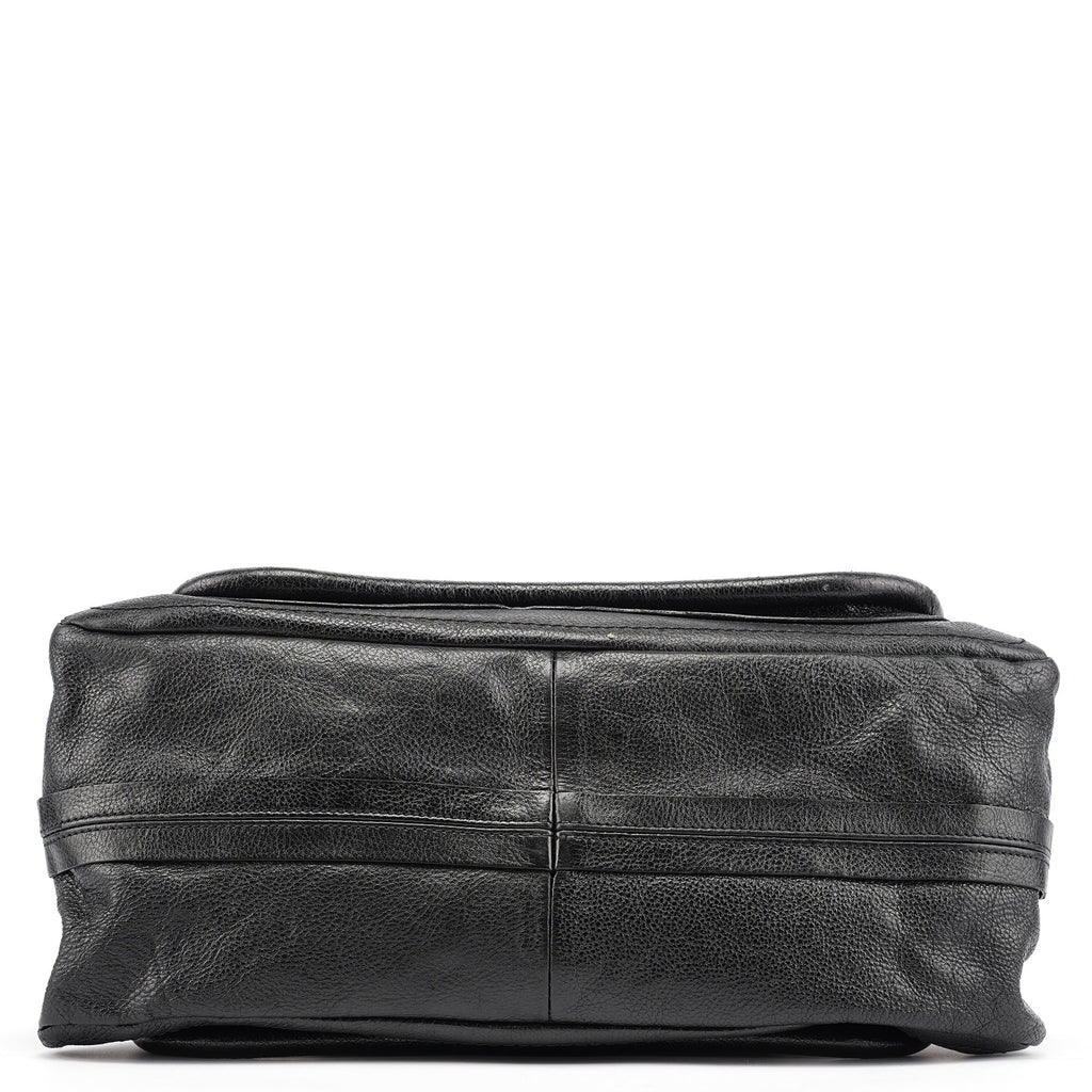 Black Leather Paraty 2-Way Bag