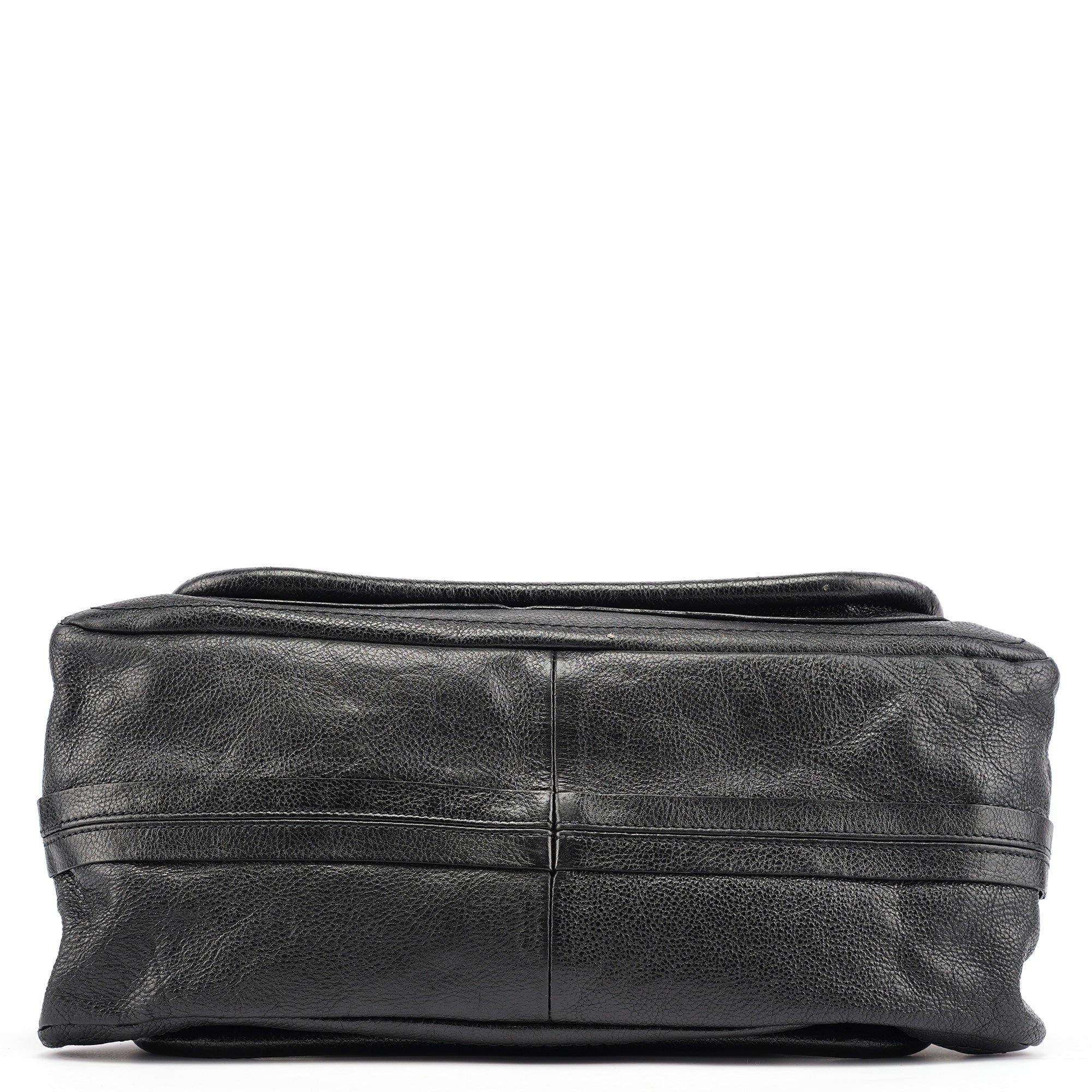 Black Leather Paraty 2-Way Bag