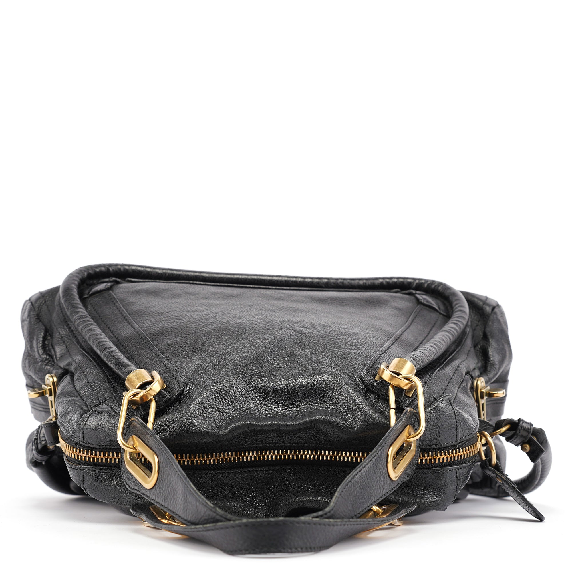Black Leather Paraty 2-Way Bag