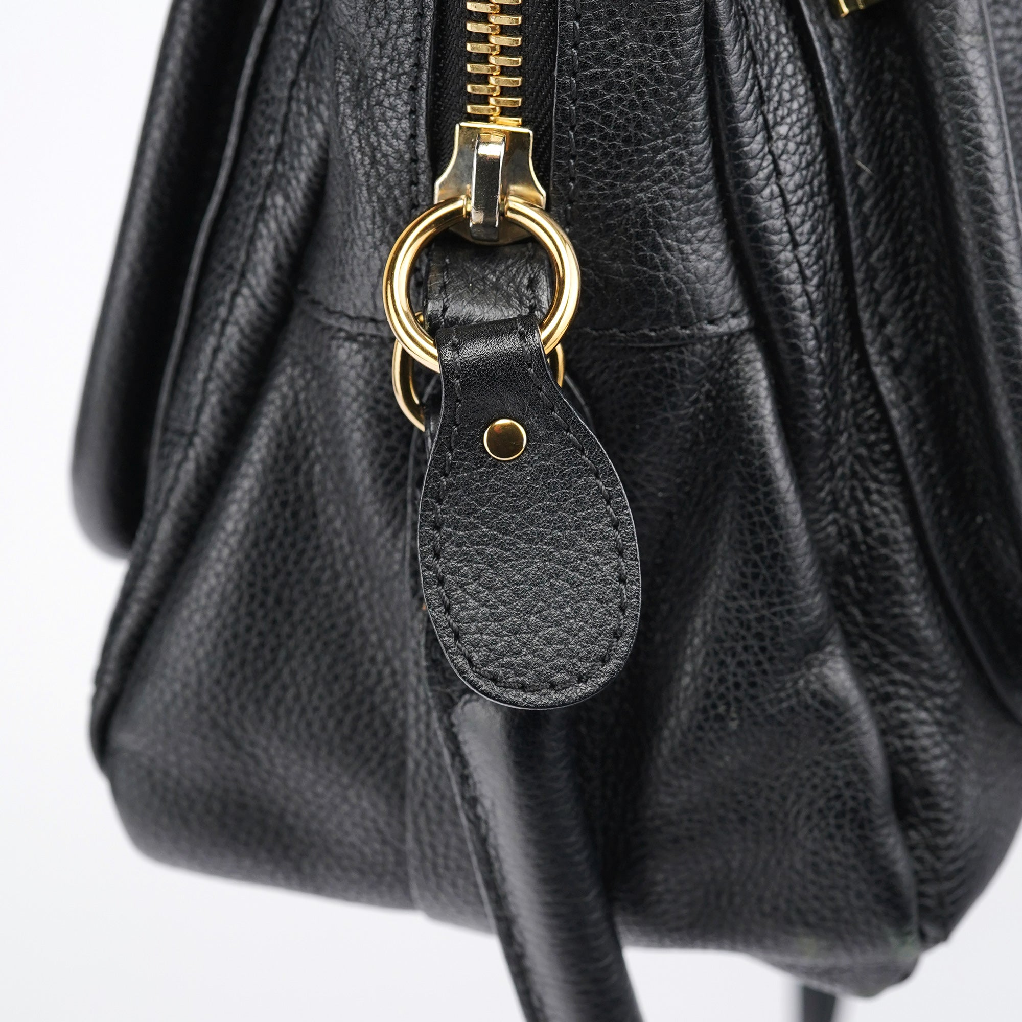 Black Leather Paraty 2-Way Bag