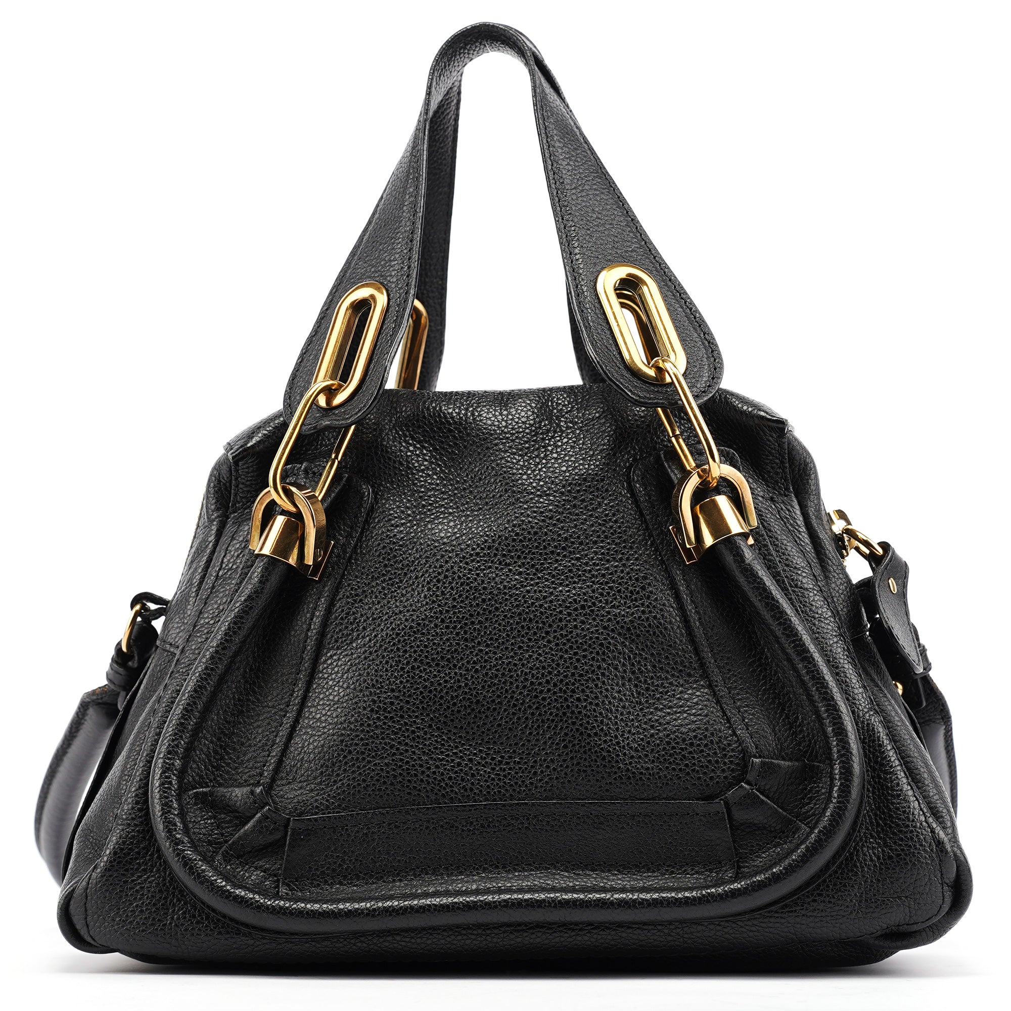 Black Leather Paraty 2-Way Bag