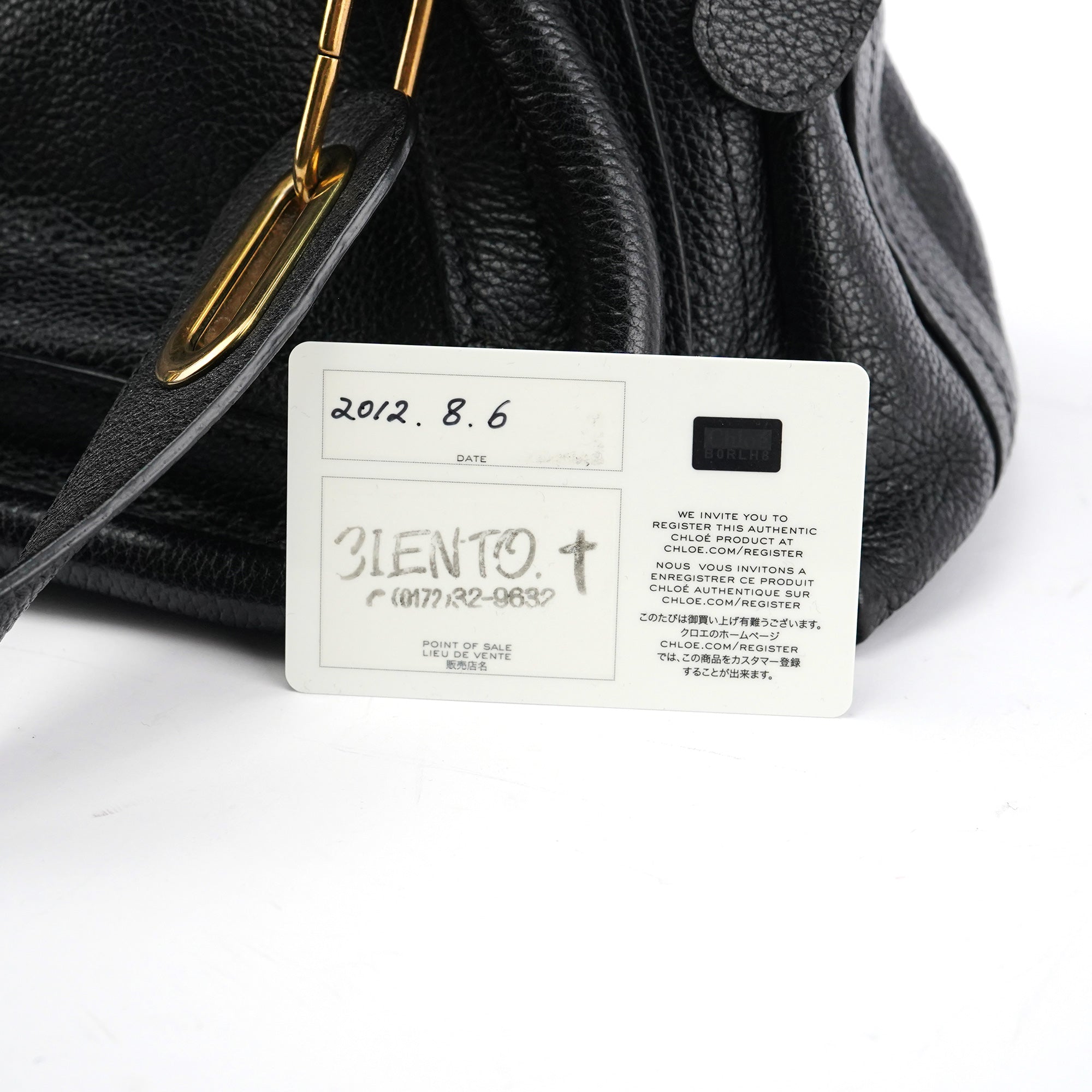 Black Leather Paraty 2-Way Bag