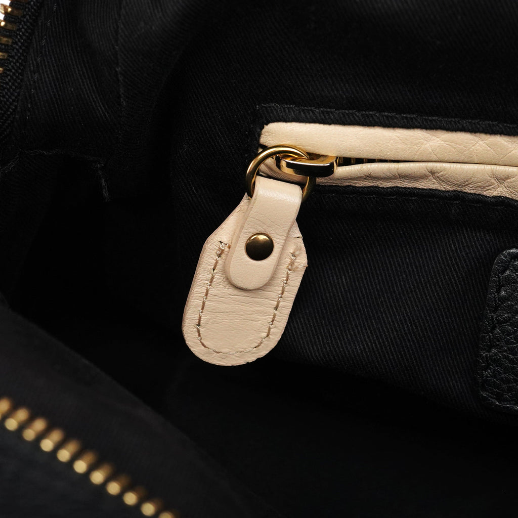 Black Leather Paraty 2-Way Bag