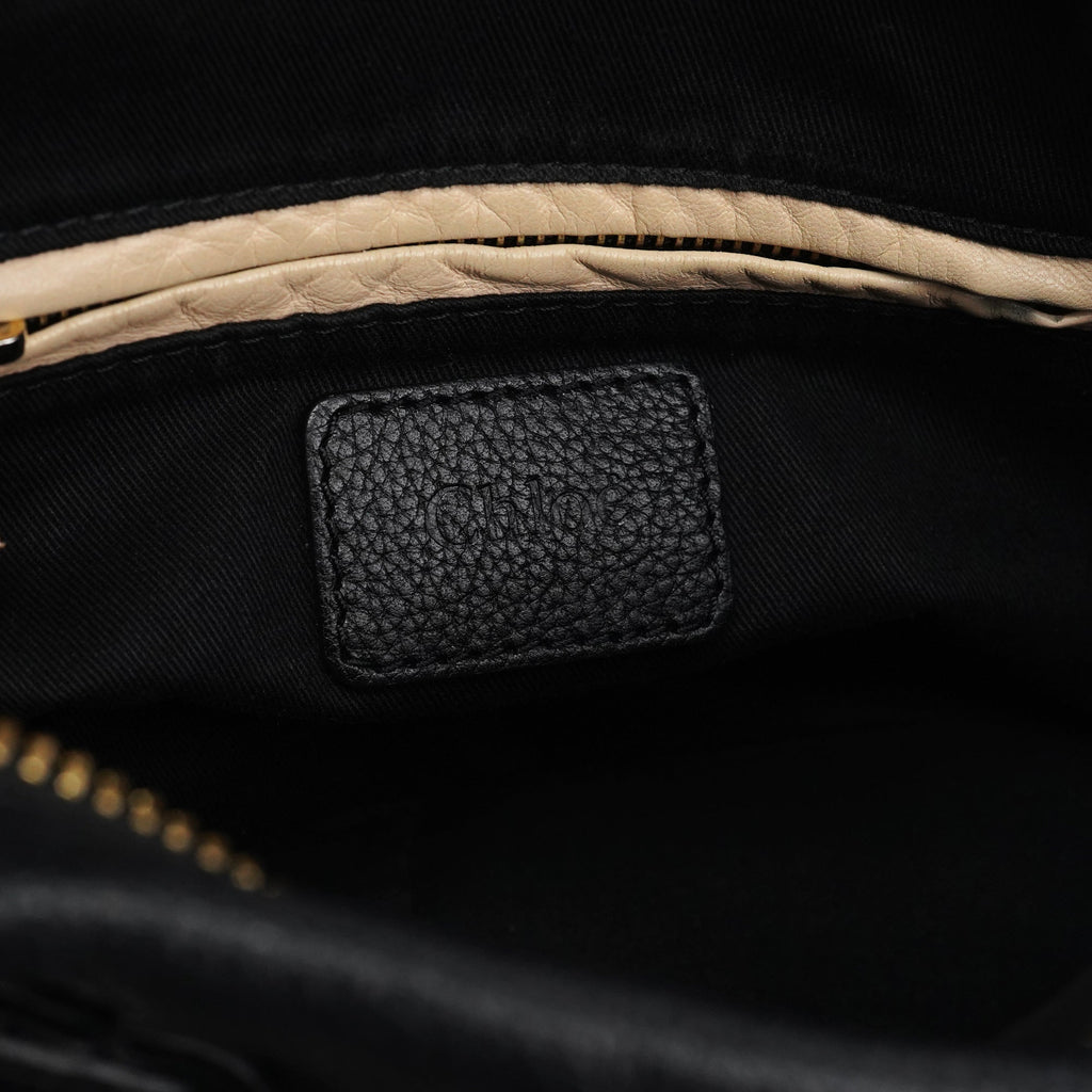 Black Leather Paraty 2-Way Bag