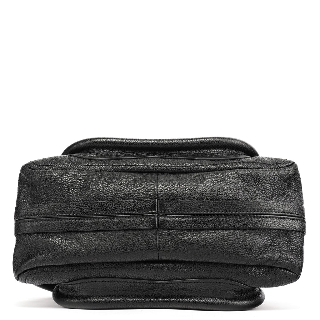 Black Leather Paraty 2-Way Bag